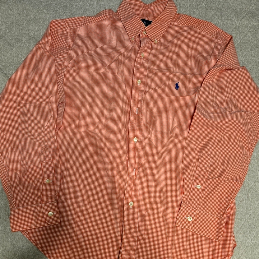 Polo by Ralph Lauren men's long sleeve dress shirt, size XL.